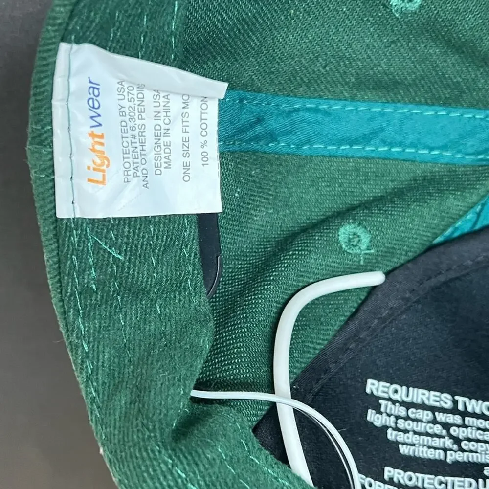 Lightwear Green Bay Packers Light Up Adjustable OSFM Hat Cap NFL Corduroy Logo